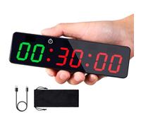 Mini Timer Sport sans Fil Minuteur D'intervalle Portable pour Fitness Gym | Count Up, Count Down, Horloge, Chronomètre, Mode DIY, TABATA, HIIT