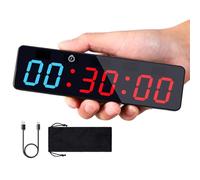 Mini Timer Sport sans Fil Minuteur D'intervalle pour Fitness Gym Crossfit | Count Up, Count Down, Horloge, Chronomètre, Mode DIY, TABATA, HIIT