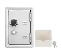 Mini Tirelire à Clés Pour Enfants, Coffre-fort Pour Enfants, Coffre-fort En Métal Avec Clé, Boîte D'économie D'argent Pour Enfants, Mini Boîte De Rangement Pour Clés, Tirelire Pour Enfants(blanc)