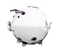 Mini tirelire en verre - Figurine de cochon en verre pour filles et garçons