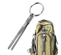 Mini Titanium Tweezers - Pince Titane 59×6mm CNC 3g Porte-Clés | Accessoire Léger Randonnée Camping Escalade Maison Voyage Précision Quotidien