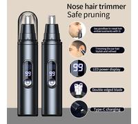 Mini tondeuse à cheveux de poche pour le nez et les oreilles, indolore, pour les sourcils, étanche, Portable, pour hommes et femmes black b