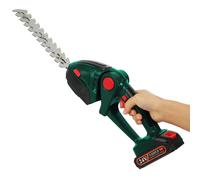 Mini-tondeuse à gazon portative 2-en-1, nouvelle tondeuse à buissons, outil de jardinage pour l'élimination des mauvaises herbes et l'élagage des arbustes, avec deux batteries Jaune