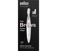Mini-tondeuse de précision - BRAUN - FG1106 Sourcils- 1 vitesse - Pile - Gris / Blanc