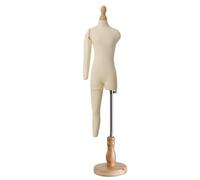 Mini Torse de Mannequin de Couture Taille 1/4 1/3 1/2, Forme de Robe entièrement pinnable avec Bras et Jambe Flexibles(1/3 Size)