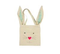 Mini Tote Bag Lapin en Coton, 25 x 25 cm