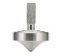 Mini toupie en métal, Kill Time, réduit Le Stress, Jouets TDAH, équilibre Parfait, précision usinée CNC à partir d'un Bloc Solide d'acier Inoxydable 304 (Argent Style 3)
