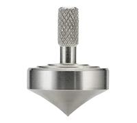 Mini toupie en métal, Kill Time, réduit Le Stress, Jouets TDAH, équilibre Parfait, précision usinée CNC à partir d'un Bloc Solide d'acier Inoxydable 304 (Argent Style 1)