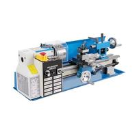 Mini Tour À Métaux 550 W 7" X 14" Filetage De Précision Et Traitement Des Engrenages Métalliques Mandrin 3 Mors 4" (rond/carré) Outil Travail Petit et portable