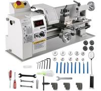 Mini Tour à Métaux VEVOR 350x210 mm - Tour Métal de Précision 50-2250 RPM