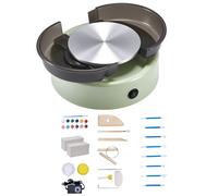 Mini Tour de Potier avec Plateau Tournant de 158 mm-Duoku-Roue de Poterie Electrique à Double Sens de Rotation-Vitesse Ajustable