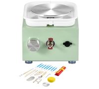 Mini Tour de Potier-Duoku-Vitesse Réglable de 0 à 320 tr/min-Machine de Formage de Bassin Amovible, Électrique, 18 Accessoires