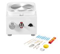 Mini Tour de Potier-Duoku-Vitesse Réglable de 0 à 320 tr/min-Plateau Tournant Électrique en Céramique-Bassin de 2,56 po/3,94 po