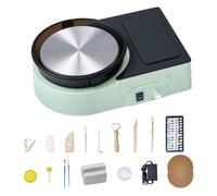 Mini Tour de Potier Électrique-VEVOR-avec Plateau Tournant de 158 mm-Rotation Avant et Arrière-Vitesse Réglable-Vert