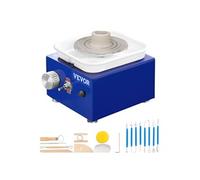 Mini Tour de Potier Roue de Poterie Electrique 2 Disques 6,5 cm 10 cm 30 W