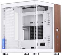 Jonsbo TK-0 Mini ITX Case blanc boîtier ITX avec verre trempé, mini boîtier PC en bois, SFF pour cartes graphiques jusqu'à 230 mm, USB C sur le panneau avant