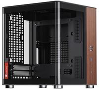 TK-0 PC Gehäuse, Mini-Tower, Mini-ITX, Tempered Glass, Holz