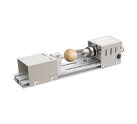 Mini-tour, Mini-tour à vitesse variable, tour à bois de table DIY pour travail du bois, 7 vitesses réglables, 6 lames, pour tournage, perçage, ponçage et travaux de découpe