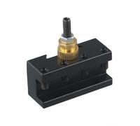 Mini tour porte-outil à changement rapide pour inserts de fraisage CCMT TCMT, tige cylindrique d'outil de tournage de 6,35 mm à 1,27 cm, support de tournage en alliage d'aluminium, 49 x 49 x 20 mm