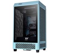 mini-tour Thermaltake The Tower 200 Boîtier PC turquoise 2 ventilateurs pré-installés, fenêtre latérale, filtre anti-poussière