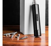 Mini tournevis électrique avec fonction de perçage, kit de 8 pièces, batterie rechargeable 260 mAh, charge de type C, embouts magnétiques et démagnétiseur pour bois