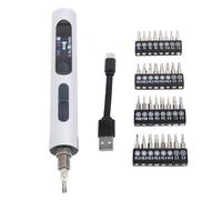 Mini Tournevis électrique, Petit Kit de Tournevis électrique, Outil de Réparation de Tournevis de Haute Précision pour la Réparation de Téléphones (SILVER)