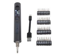 Mini Tournevis électrique, Petit Kit de Tournevis électrique, Outil de Réparation de Tournevis de Haute Précision pour la Réparation de Téléphones (BLACK)