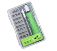 Mini Tournevis Set - Kit d'outils de précision 32 en 1 avec poignée ergonomique | Jeu de tournevis de bijoutier - Pour PC, smartphone, console, montre, lunettes et réparation
