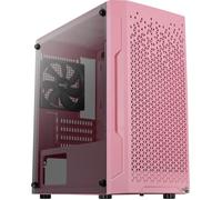 Aercool Trinity Mini-Tour V1, Tempered Glass - Pink