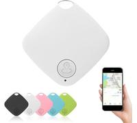 Mini Traceur Bluetooth We-Tag,Localisateur D'Objets Et De CléS En Temps RéEl,Mini Traceur Bluetooth Intelligent,Localisateur Gps Portable Pour Chiens Et Chats,Pour Animaux,CléS Et Valises,White