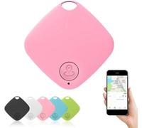 Mini Traceur Bluetooth We-Tag,Localisateur D'Objets Et De CléS En Temps RéEl,Mini Traceur Bluetooth Intelligent,Localisateur Gps Portable Pour Chiens Et Chats,Pour Animaux,CléS Et Valises,Pink