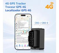 Mini traceur GPS 4G OBD II pour voiture avec batterie intégrée, interface 16 broches, application de suivi en ligne D9 OBD Tracker Only