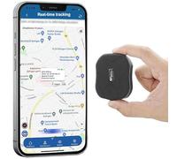Mini Traceur GPS avec Micro Écoute avec SOS Alarme GPS Tracker Portable pour Voiture Enfant, Surveillance de Zone GSM Traqueur Pas Limite Distance APP sans Abonnement Carte SIM Requise TK905 Mini