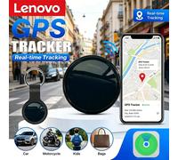 Mini traceur GPS Bluetooth 5.4 anti-perte Lenovo pour iOS et Android, pour animaux, enfants, sacs, portefeuilles, localisateur, AirTag Black 4Set
