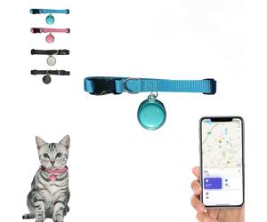 Mini traceur GPS étanche pour chiens et chats, design en forme de cloche pour un suivi en temps réel dans le monde entier, fixation facile à n'importe quel collier pour une sécurité ultime des animaux