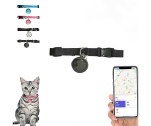 Mini traceur GPS étanche pour chiens et chats, design en forme de cloche pour un suivi en temps réel dans le monde entier, fixation facile à n'importe quel collier pour une sécurité ultime des animaux