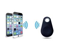 Mini Traceur GPS pour IPHONE SE Smartphone Bluetooth Porte-Clefs Chat Chien Tracker (NOIR)