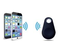 Mini Traceur GPS pour SAMSUNG Galaxy Core Prime Smartphone Bluetooth Porte-Clefs Chat Chien Tracker (NOIR)