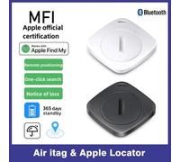 Mini traceur intelligent GPS avec étiquette aérienne, Bluetooth, détecteur d'enfant, pour animaux de compagnie, voiture perdue, pour système Apple IOS, trouver mon application Black