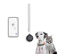 Mini traceur pour chats, chiots, chiens et chats, compatible avec iOS et Android, suivi de l'emplacement mondial, localisation des bagages, appareil de localisation pour animaux de compagnie et objets
