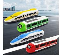 Mini Train De Traction Pour Enfants, 2 Pièces/Lot, Véhicule Mobile, Modèle De Voiture De Course, Dessin Animé, Jouets Pour Garçons, Décoration De Gâteau Cadeau