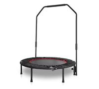 Mini-trampoline de fitness pliable - Mini-trampoline - Trampoline de sport - Pour l'entraînement et la musculation en intérieur - Avec poignée réglable et fonction de rebondissement