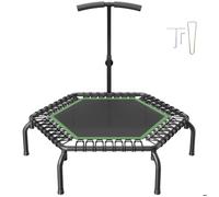 Mini Trampoline-Duoku-54,5 Pouces-Charge De 205 Kg-Poignée Réglable-Tubes En Acier De Qualité Supérieure-Tapis En Pp-Tendeurs