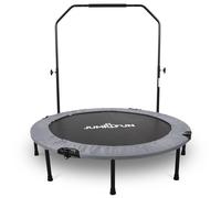 Mini Trampoline Fitness Jump4fun Pliable Double-Bar - ?122cm - Gris