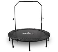 Mini Trampoline Fitness Jump4fun Pliable Double-Bar - Ø122cm - Noir