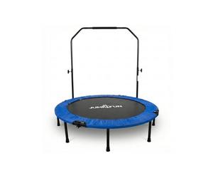 Mini trampoline fitness pliable double-bar Jump4fun : Gris