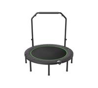 Mini Trampoline Pliable 131,5cm Avec Poignée en Mousse Réglable en Hauteur 205kg