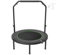 Mini Trampoline Pliable-Duoku-Trampoline De Fitness 40 Po-Charge Maximale 150 Kg-Poignée En Mousse Réglable À 4 Niveaux Multicolore
