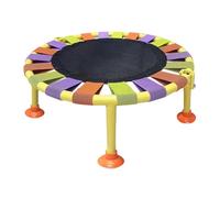 Mini trampoline pliable en acier noir, diamètre 101,6 cm, lit de saut pour exercices, durable, charge maximale 75 kg, trampoline d'intérieur pour entraînement pour adultes,