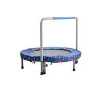 VEVOR Mini Trampoline Pliable pour Enfant, 955 x 750 mm, Fitness rebounder pour Tout-Petits avec poignée, Cadeau d'anniversaire pour Enfants de 3 Ans et Plus, garçons et Filles pour s'amuser, Bleu